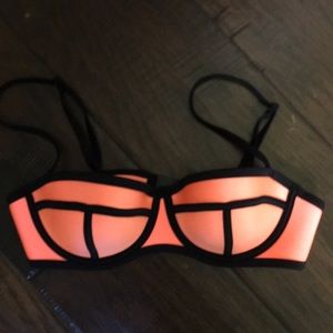 TRIANGL Color-block Neoprene Bikini Top